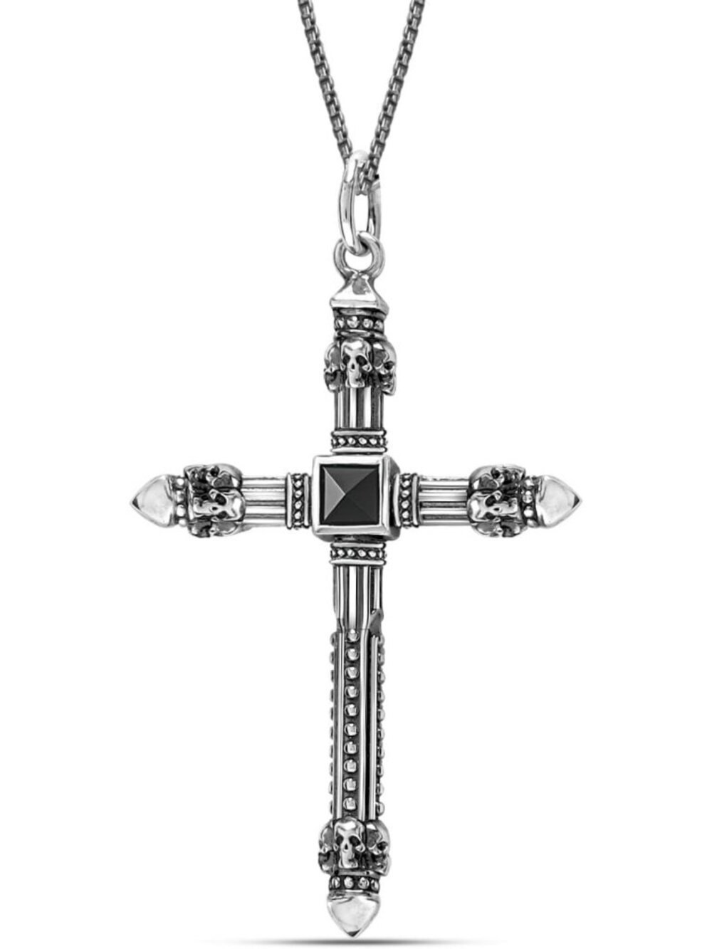 Sterling Silver Cross Pendant Necklace | Unisex 925 Silver Jewelry Gift